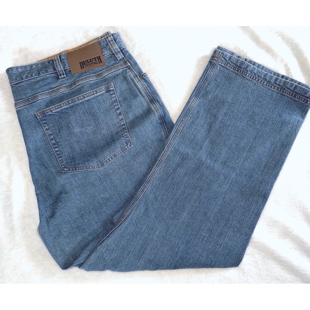 Duluth Mens Flex Ballroom Jeans 42x30 Relaxed Fit Straight Leg Workwear Durable